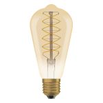 Ledvance Vintage 1906 LED E27 Poire Dorée 7W 600lm - 822 Blanc Très Chaud | Dimmable - Équivalent 48W