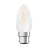 Osram LED B22D Bougie Filament Dépolie 4W 470lm - 827 Blanc Très Chaud | Équivalent 40W