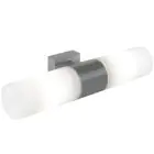 Nordlux Tangens Applique Murale Verre et Métal Gris - Extérieur | IP44 - Convient pour 2x E14