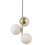Nordlux Lilly Pendelarmatuur Metaal Messing | Geschikt voor 3x E14